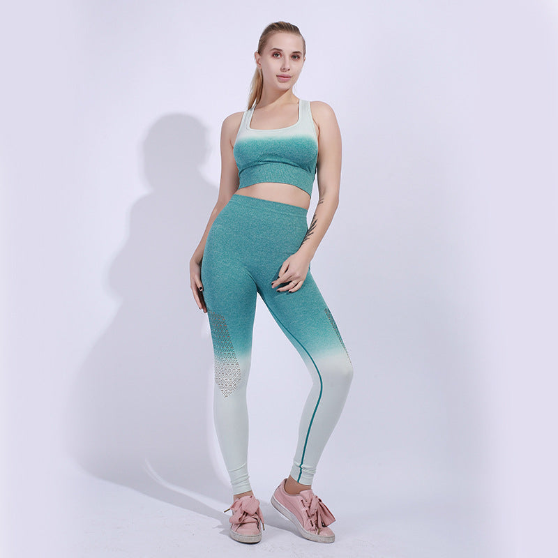 Gradient Tank Top Leggings Set Two Piece Image 6