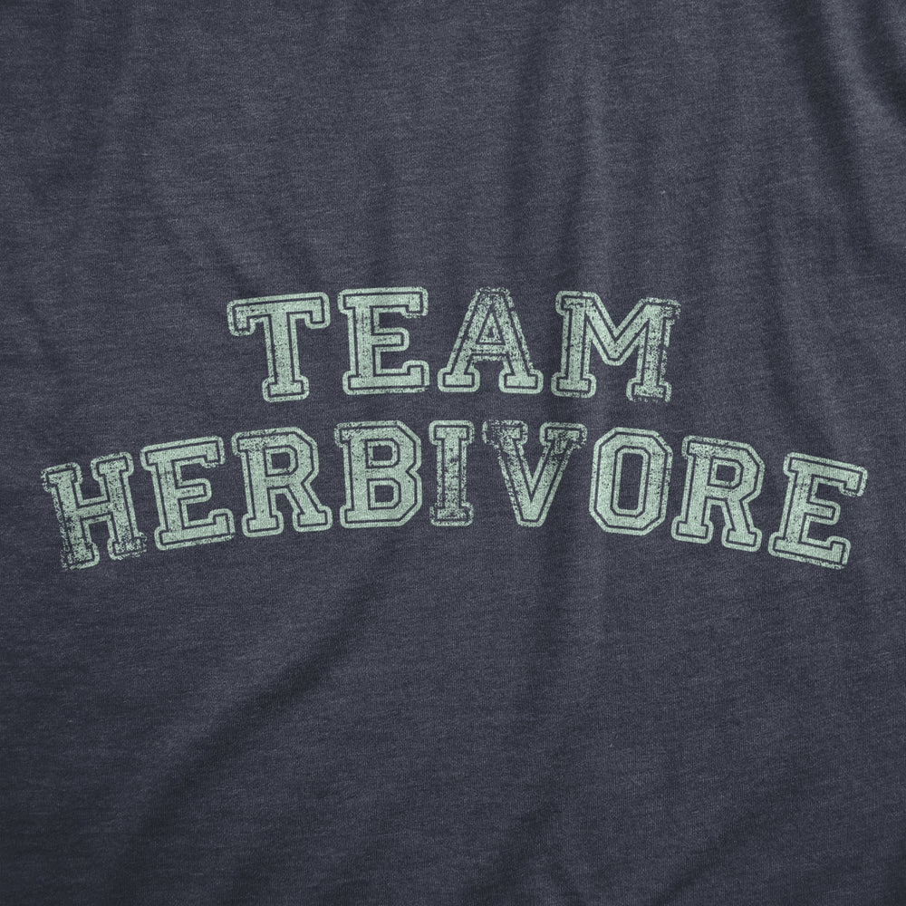 Mens Team Herbivore T Shirt Funny Vegetarian Vegan Lifestyle Tee For Guys Image 2