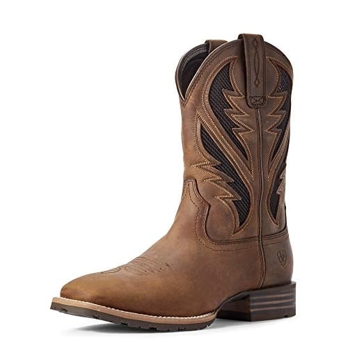 Ariat Mens 11" Hybrid VentTEK Western Boot Distressed Brown 10038340 Image 4