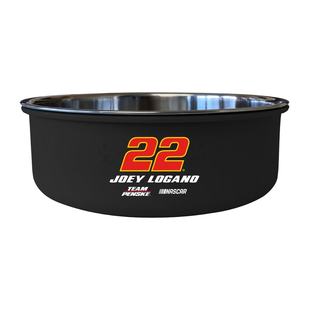 22 Joey Logano Officially Licensed 5x2.25 Pet Bowl Image 1