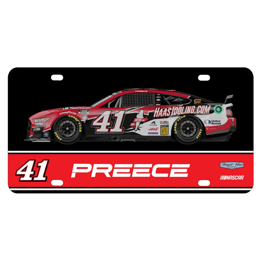 41 Ryan Preece NASCAR Metal License Plate Image 1