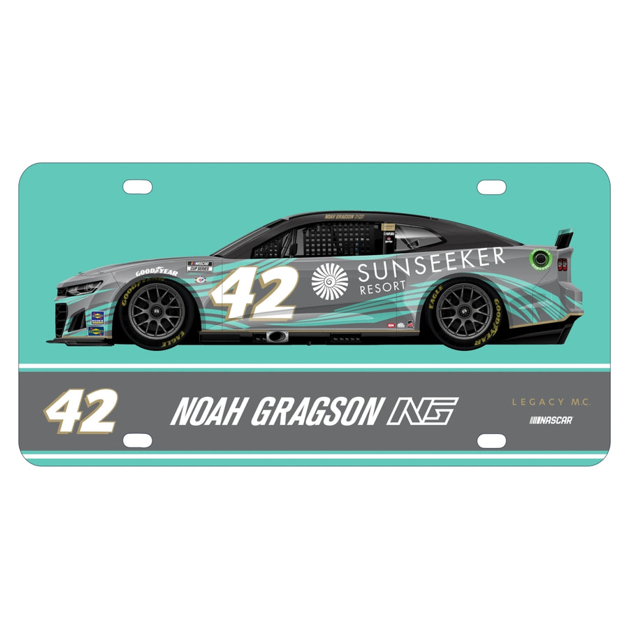 42 Noah Gragson NASCAR Metal License Plate Image 1