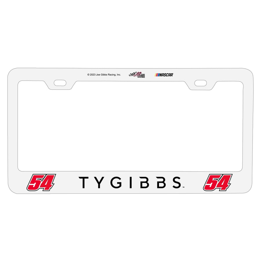 54 Ty Gibbs Officially Licensed Metal License Plate Frame Image 1