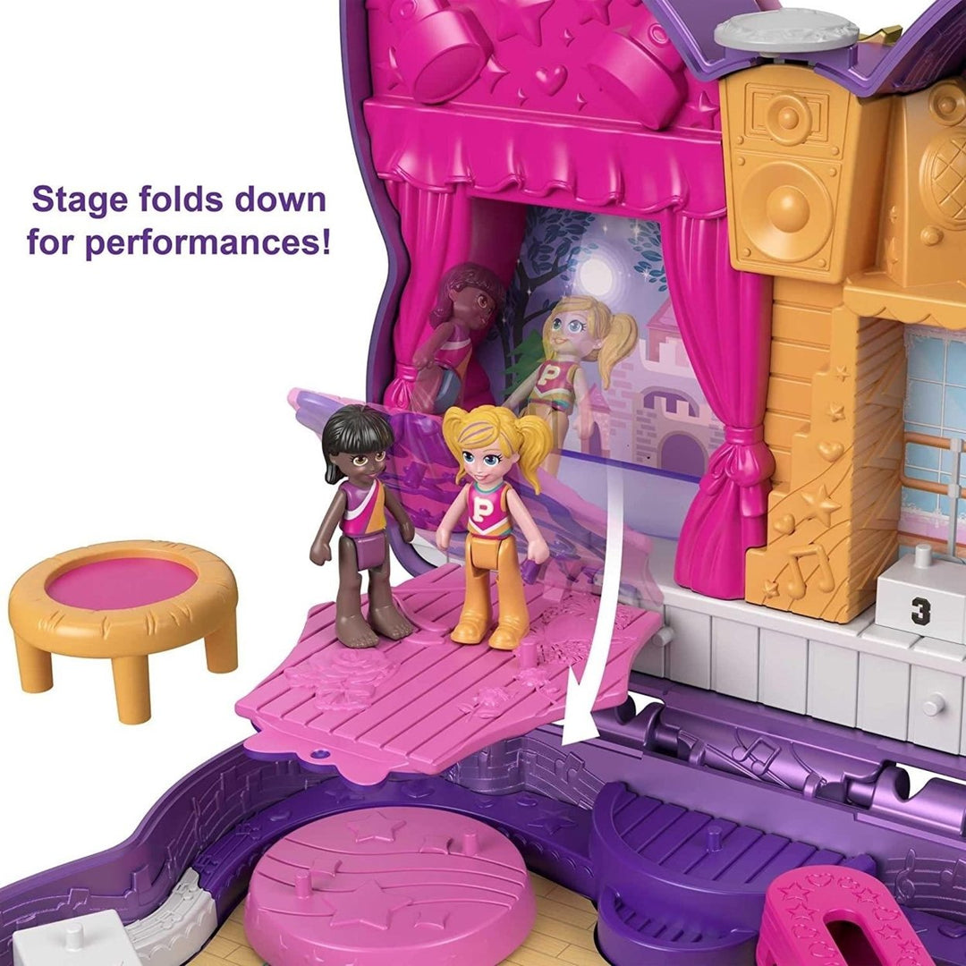 Polly Pocket Sparkle Stage Bow Compact Dance-Themed Doll Playset Mattel Image 4