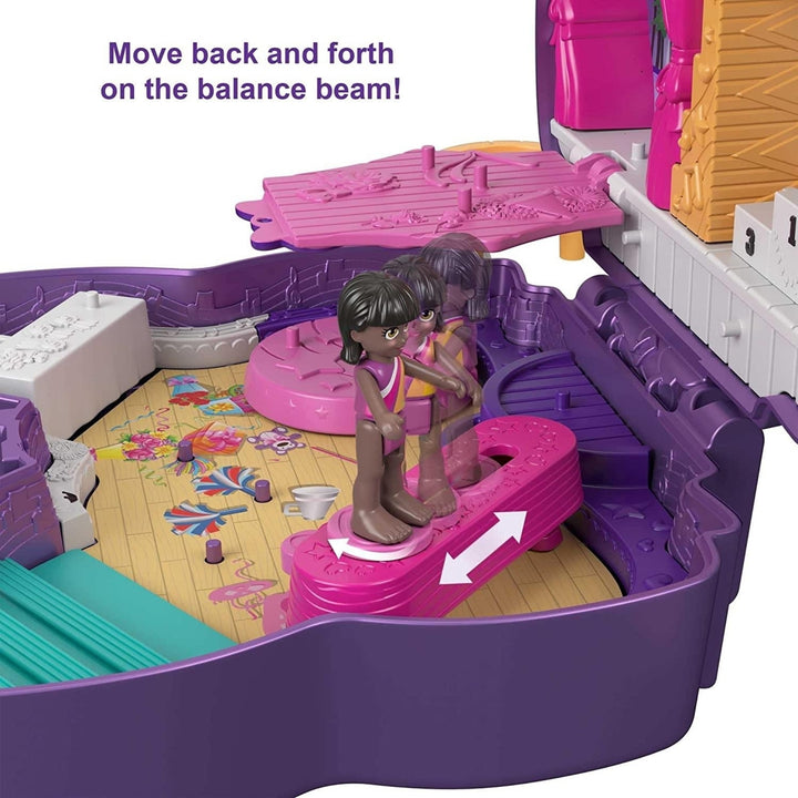 Polly Pocket Sparkle Stage Bow Compact Dance-Themed Doll Playset Mattel Image 4