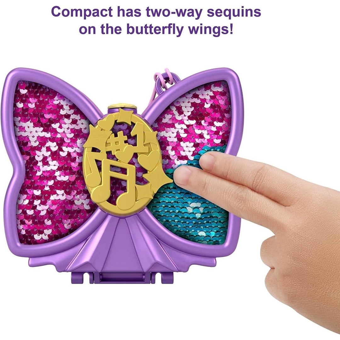 Polly Pocket Sparkle Stage Bow Compact Dance-Themed Doll Playset Mattel Image 6