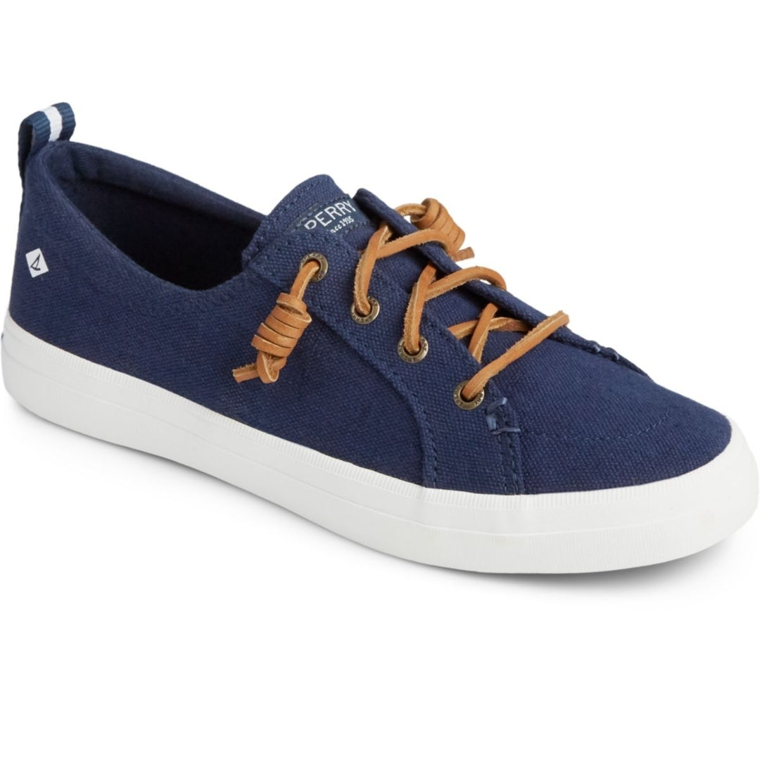 Sperry Womens Crest Vibe Linen Sneaker Navy - STS98642 Navy Image 1