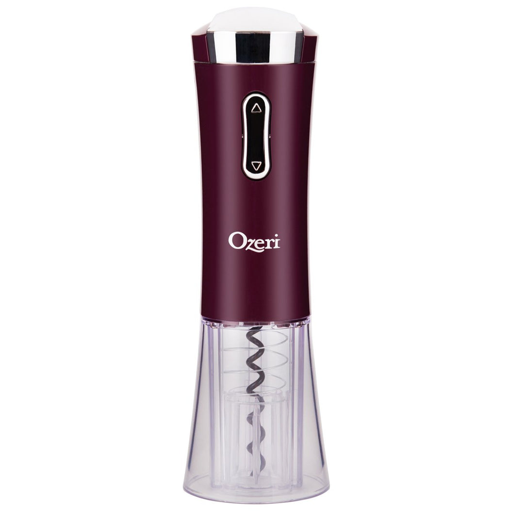 Ozeri Nouveaux Electric Wine Opener Cordless Foil Cutter Fast Rechargeable 40 Bottles Image 1