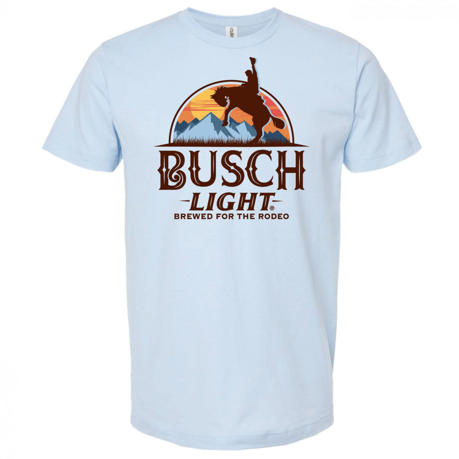 Busch Light Brewed For The Rodeo Sunset T-Shirt Image 1