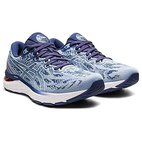 ASICS Womens Gel-Cumulus 23 MK Running Shoes Mist/White - 1012A888-417 Medium MIST/WHITE Image 2