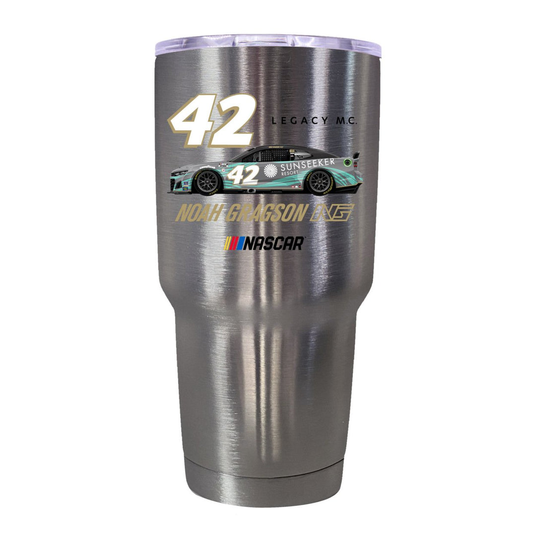 42 Noah Gragson Officially Licensed 24oz Stainless Steel Tumbler Image 1