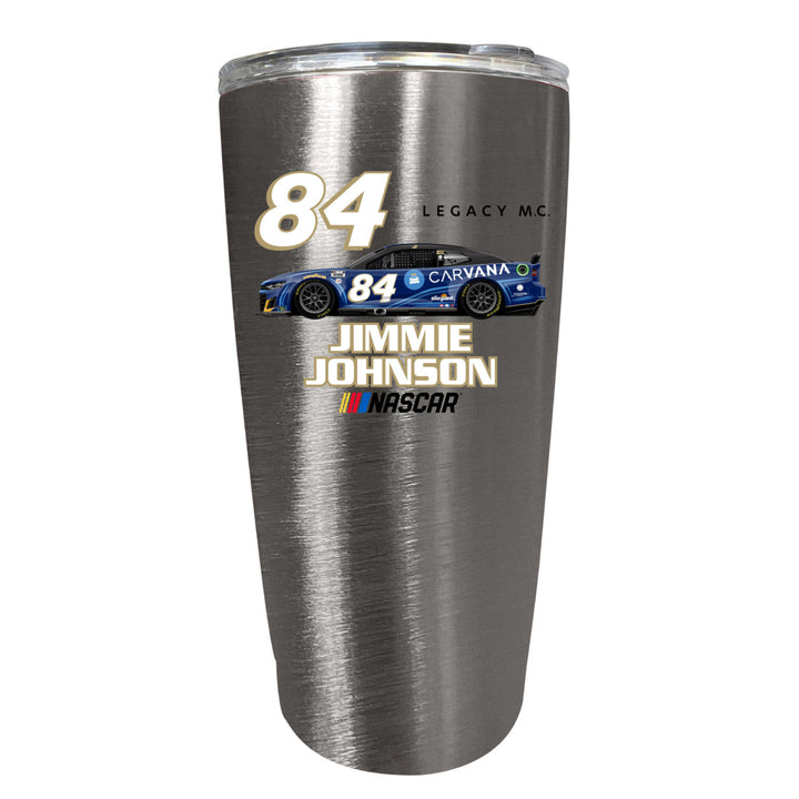 84 Jimmie Johnson Officially Licensed 16oz Stainless Steel Tumbler Image 2