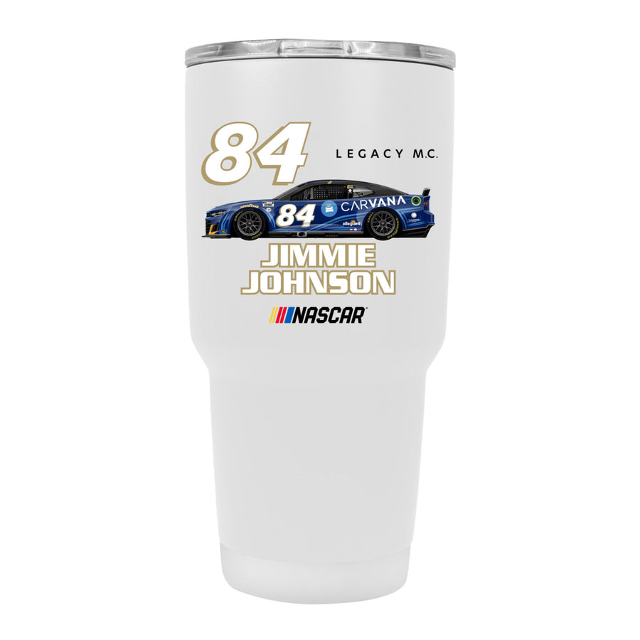 84 Jimmie Johnson Officially Licensed 24oz Stainless Steel Tumbler Image 1