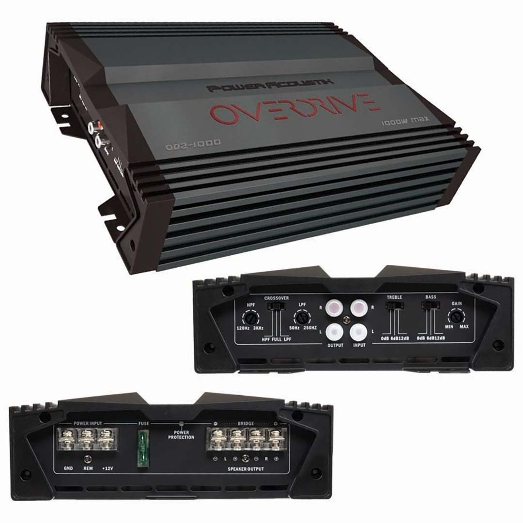 Power Acoustik OD2-1000 1000W Overdrive 2-Channel Car Audio Amplifier Image 1