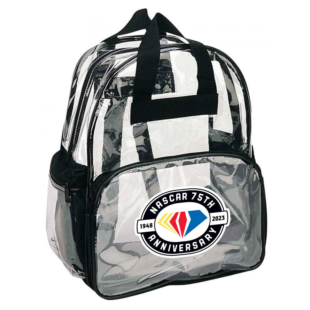 NASCAR 75 Year Anniversary Officially Licensed Clear Backpack Image 1