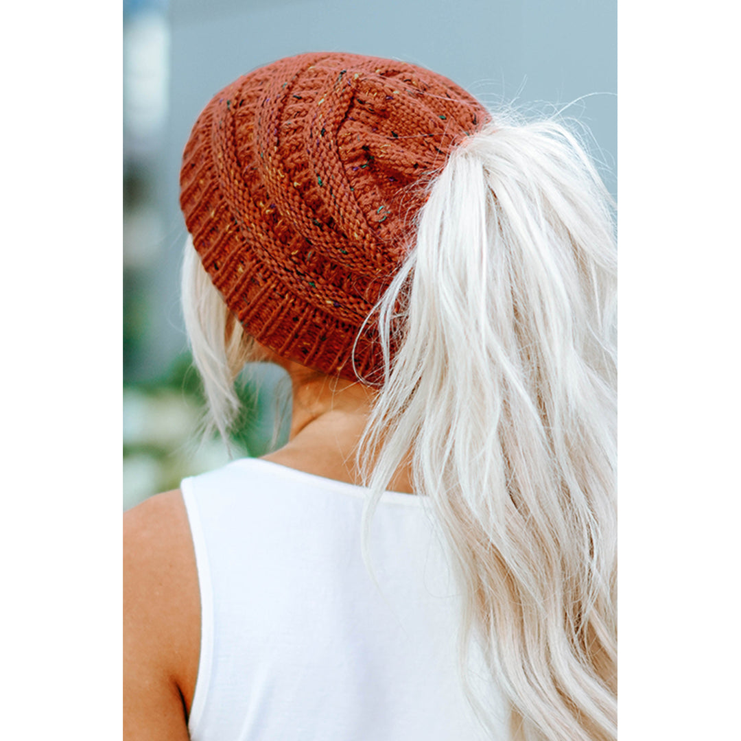 Orange Woolen Hat Image 4