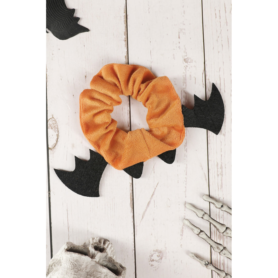 Orange Halloween Bat large intestine hair circle hair ornament Image 1