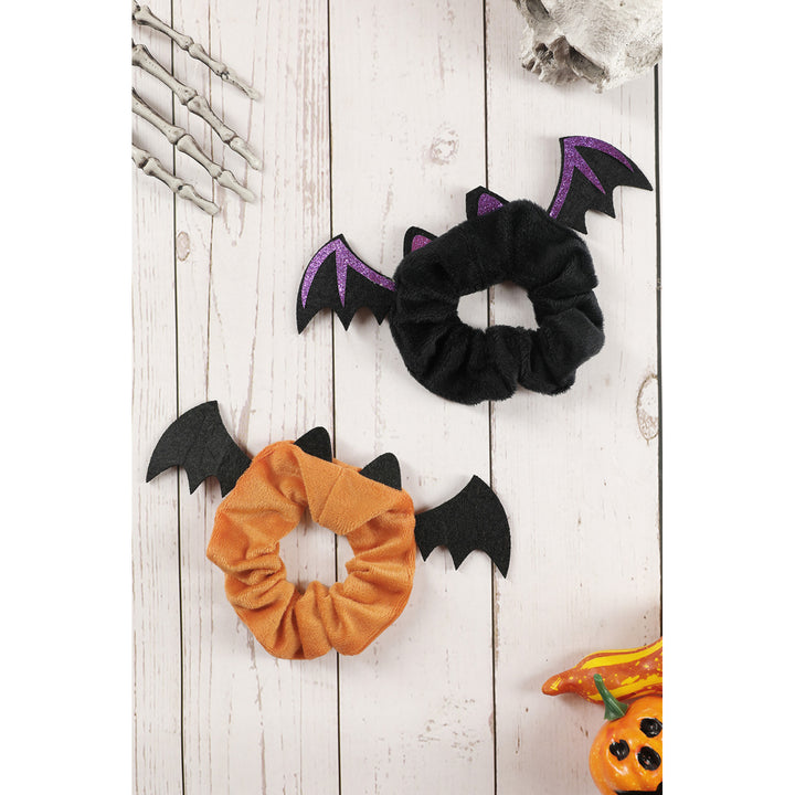 Orange Halloween Bat large intestine hair circle hair ornament Image 3