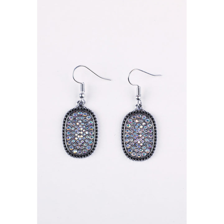 Multi-color Antique Silvery Hook Earrings Image 3