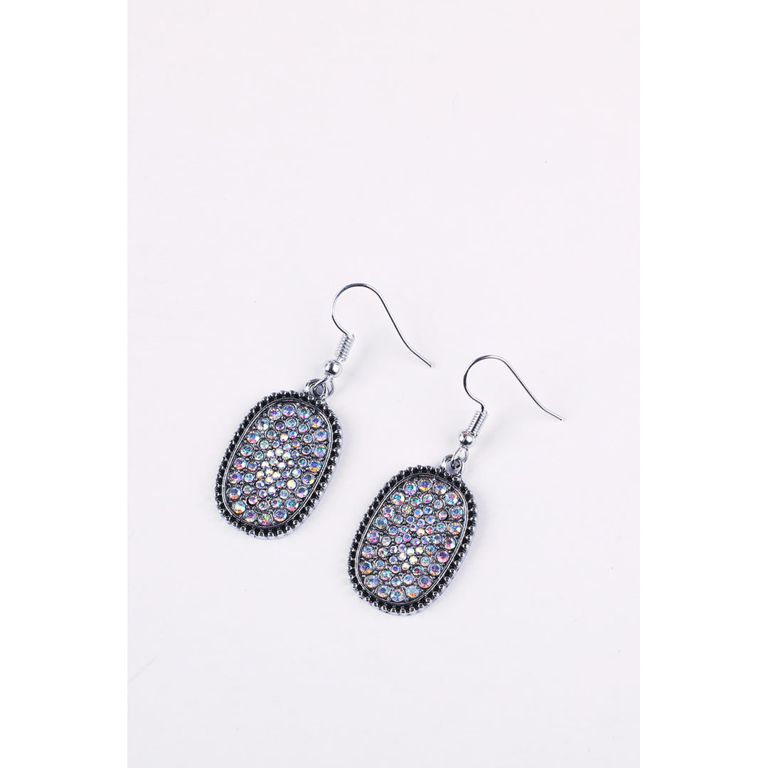 Multi-color Antique Silvery Hook Earrings Image 4