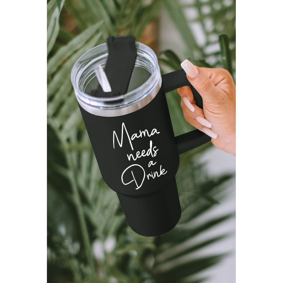 Black Mama Needs A Drink Stainless Steel Portable Cup 40oz Image 8