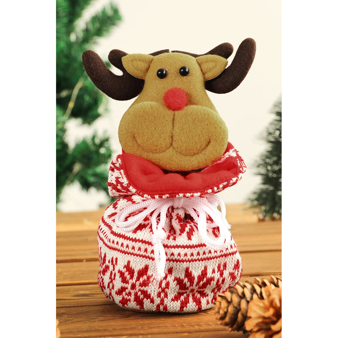 Red Christmas Gift Wrapping Sack Image 1