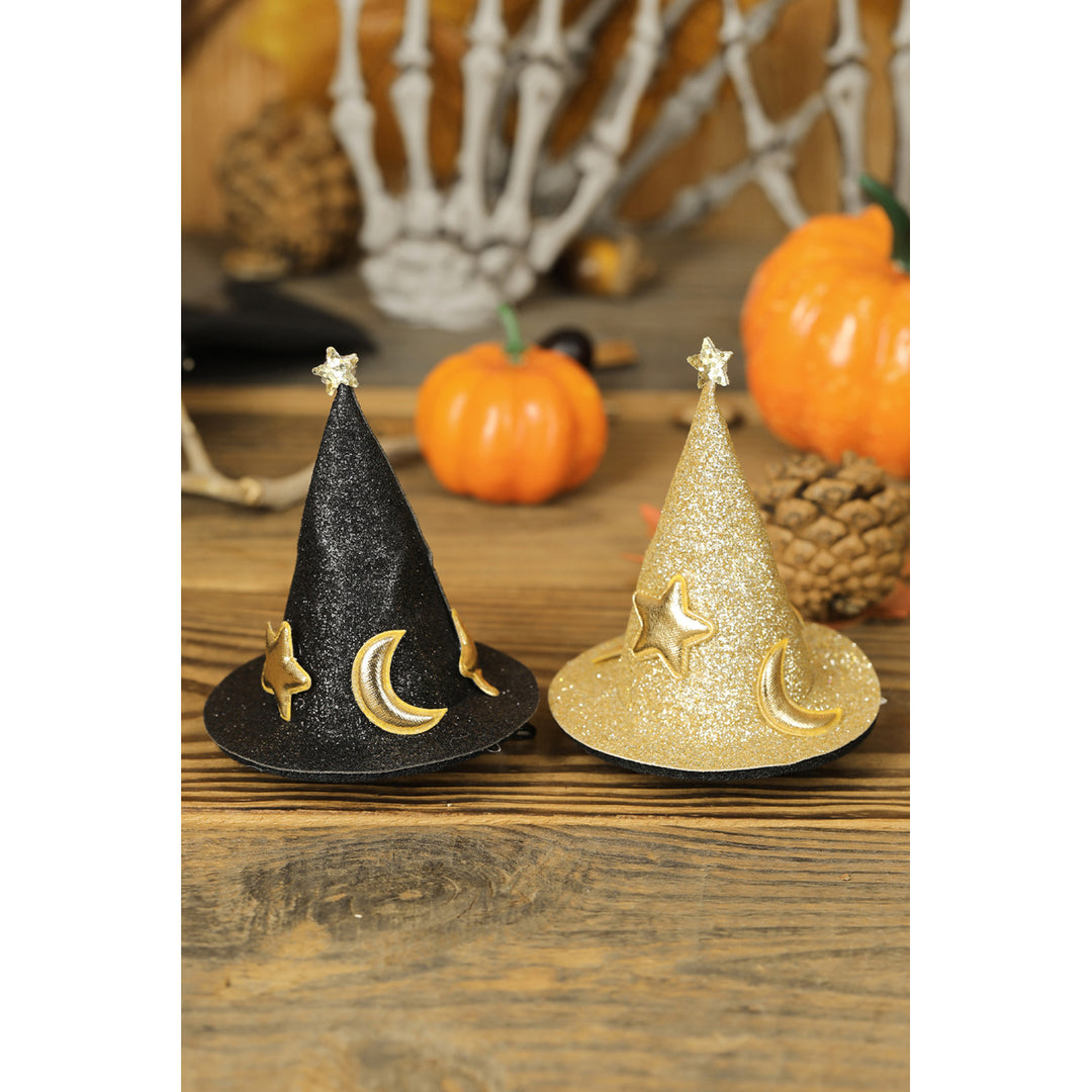 Black halloween hairpin top hat hair accessories Image 4