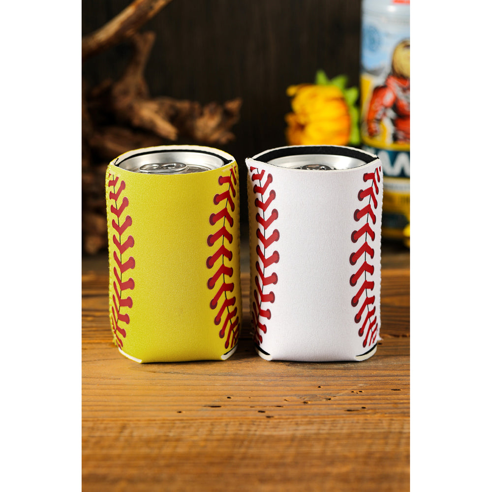 White 330ML Neoprene Softball Cup Cover Image 2