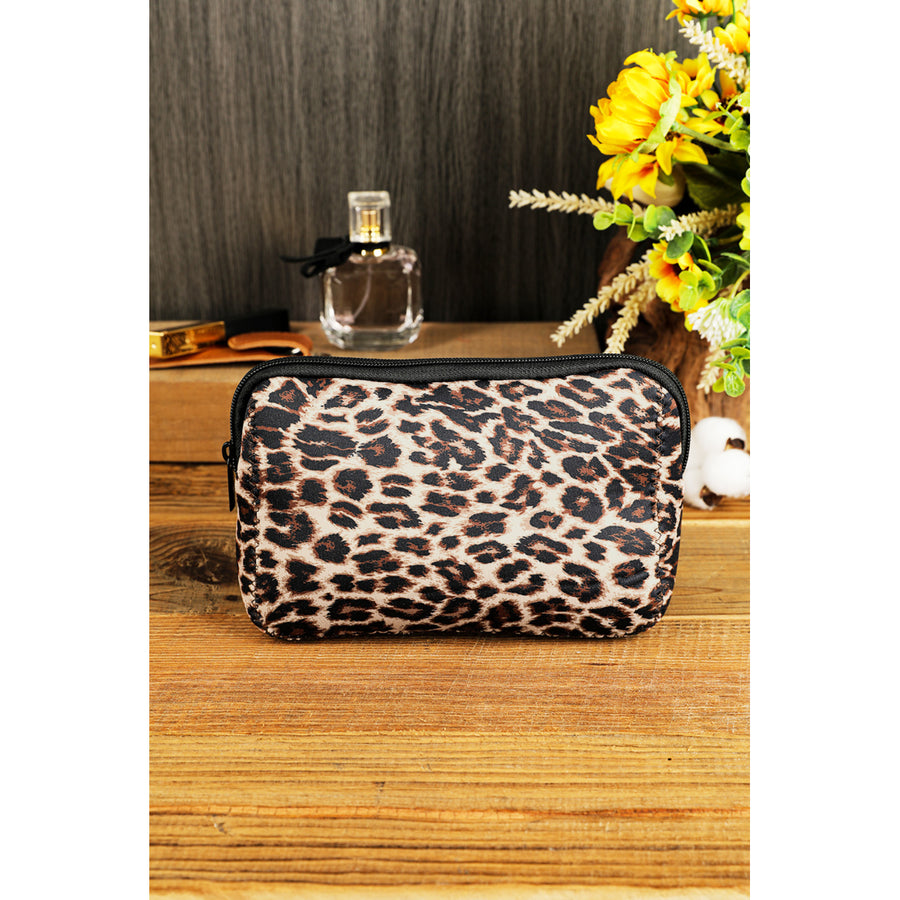 Brown Leopard Make up Storage Bag 1419CM Image 1