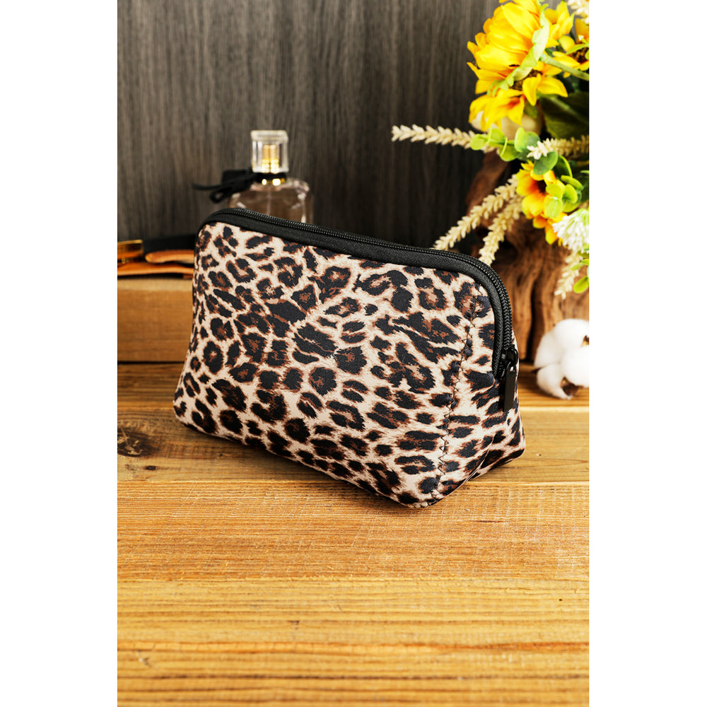 Brown Leopard Make up Storage Bag 1419CM Image 2