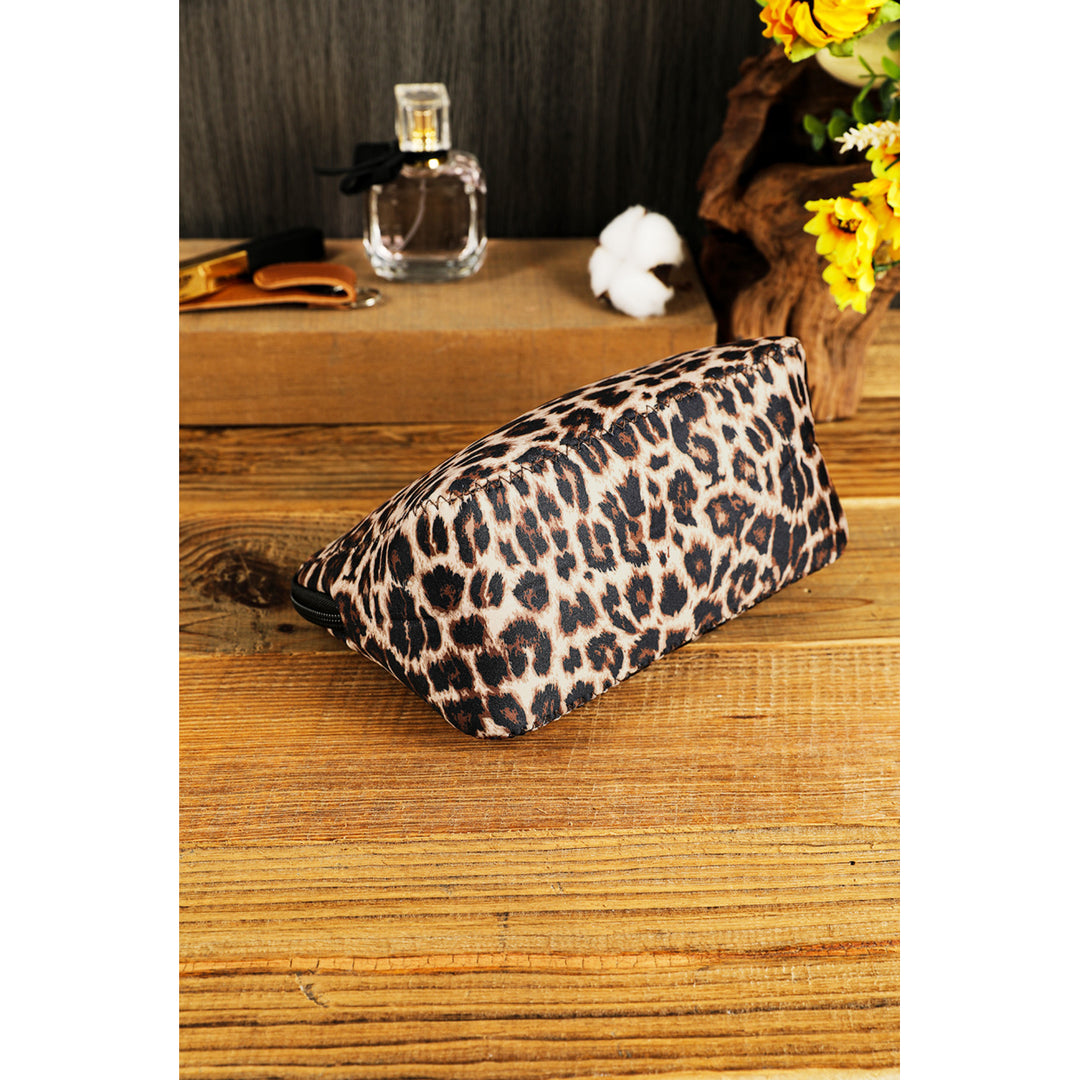 Brown Leopard Make up Storage Bag 1419CM Image 3