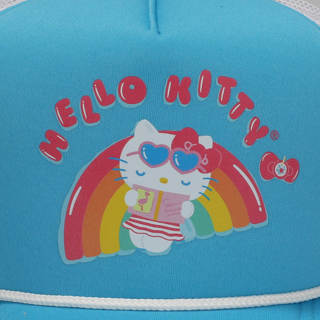 Hello Kitty Beach Day Snapback Trucker Hat Image 4