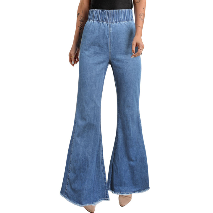 Women's Blue Bell Bottom Jeans Image 1
