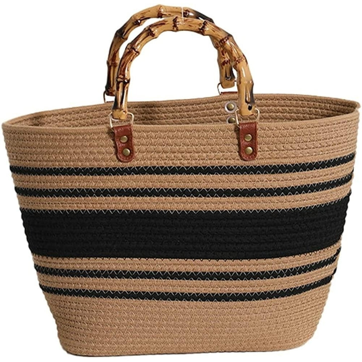 Large Straw Bag Beach Bag Tote Bag Shoulder Bag with Inner Bag Handbag Satchel Crossbody Bag Purses 2023 Image 4