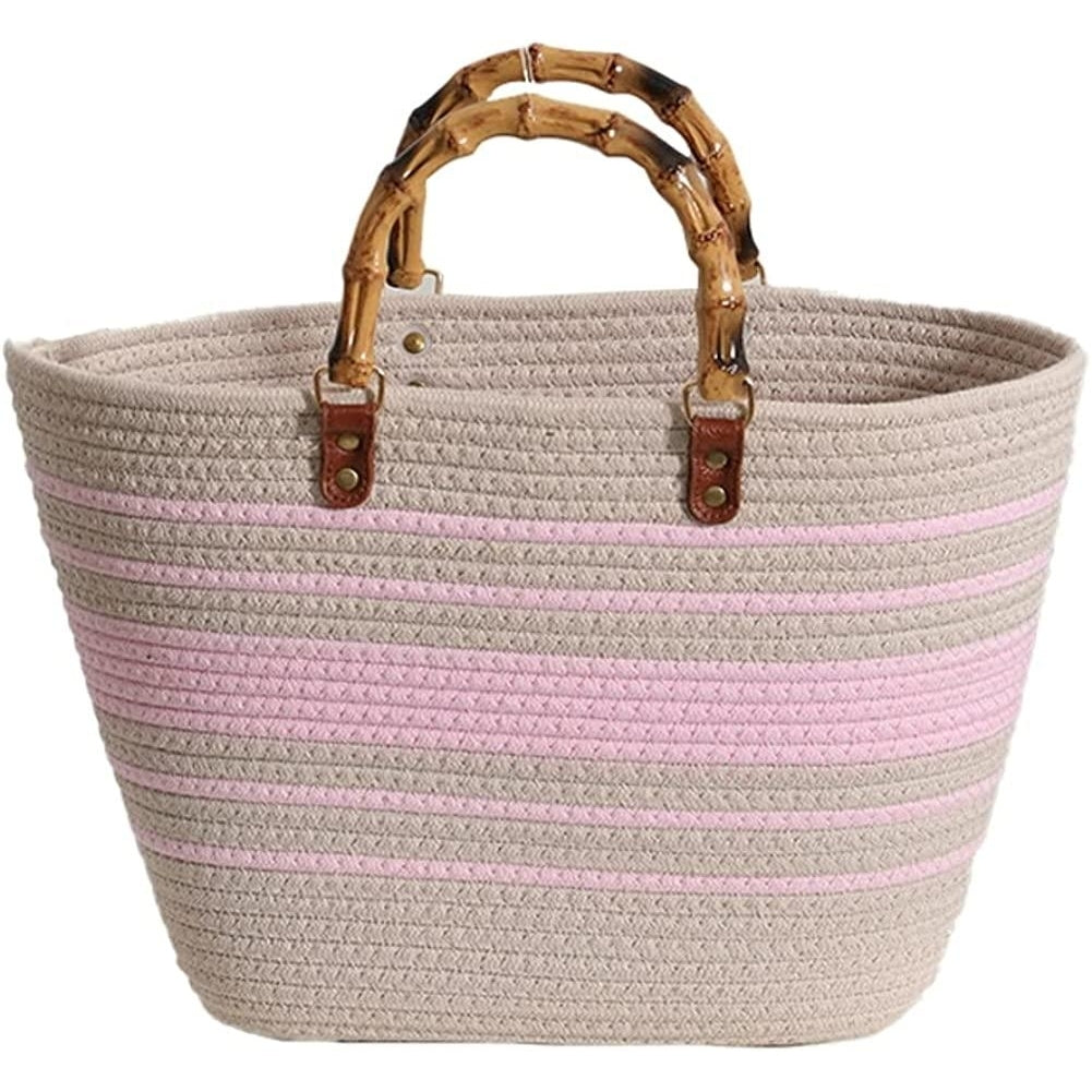 Large Straw Bag Beach Bag Tote Bag Shoulder Bag with Inner Bag Handbag Satchel Crossbody Bag Purses 2023 Image 6