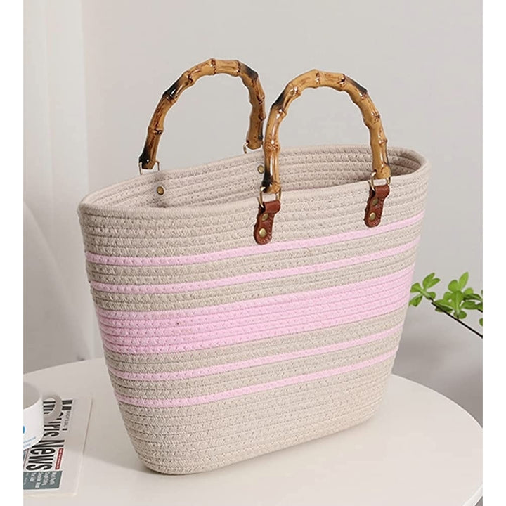 Large Straw Bag Beach Bag Tote Bag Shoulder Bag with Inner Bag Handbag Satchel Crossbody Bag Purses 2023 Image 12