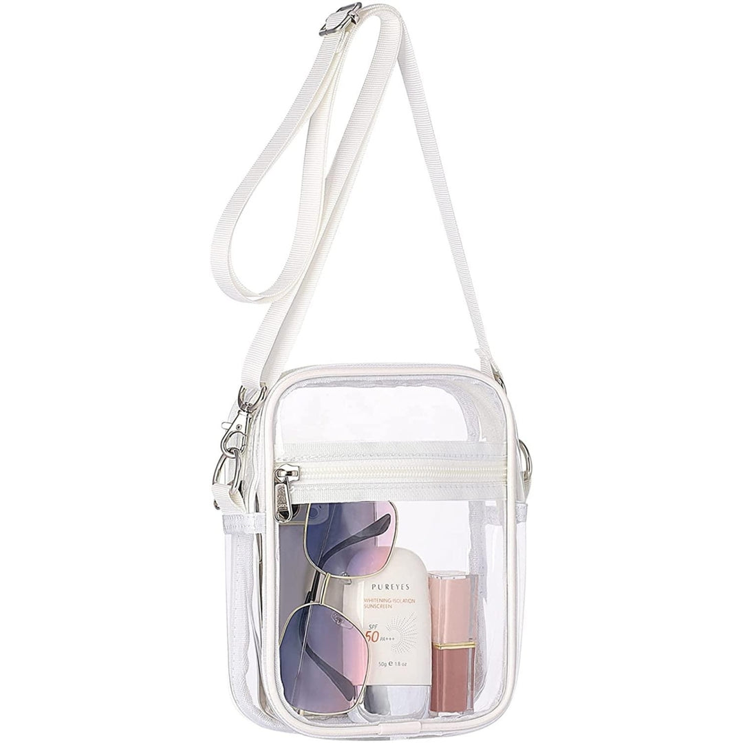Clear Bag Stadium ApprovedClear Purse with Adjustable Shoulder Strap for Sports Image 10