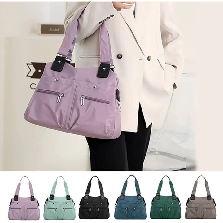 2023 Large Capacity Waterproof Multi Pocket Nylon Shoulder BagWomen Handbags Purses for Shoulder Handbags Travel Bag Image 10
