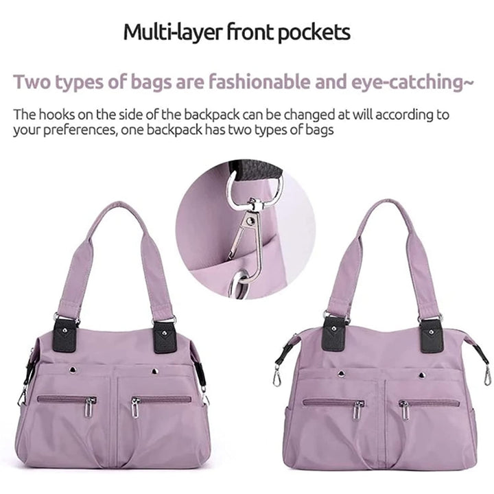 2023 Large Capacity Waterproof Multi Pocket Nylon Shoulder BagWomen Handbags Purses for Shoulder Handbags Travel Bag Image 11