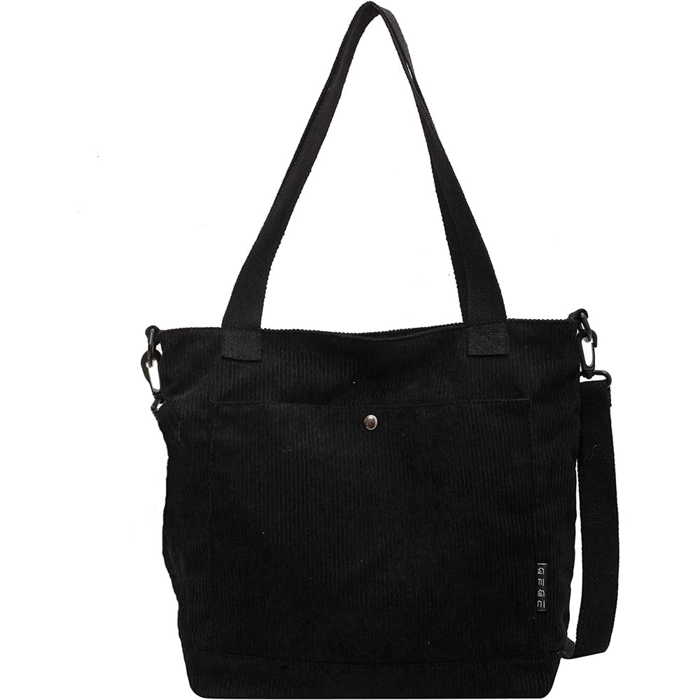 Croduroy Crossbody bagZipper Messenger Tote Bag Shoulder Hobo Bag Work Colledge Shopping Travel Image 2
