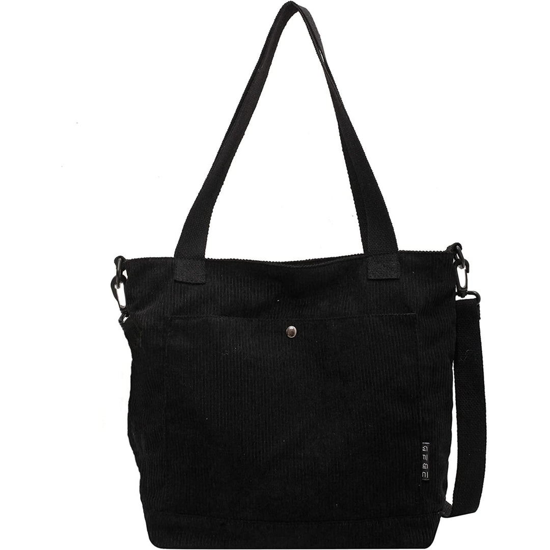 Croduroy Crossbody bagZipper Messenger Tote Bag Shoulder Hobo Bag Work Colledge Shopping Travel Image 6