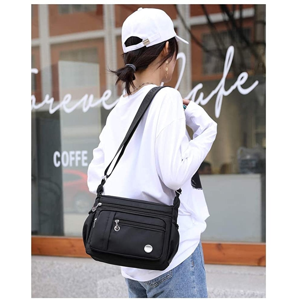 Women Shoulder Handbag Roomy Multiple Pockets Bag Ladies Crossbody Purse Fashion Tote Top Handle Satchel Image 4