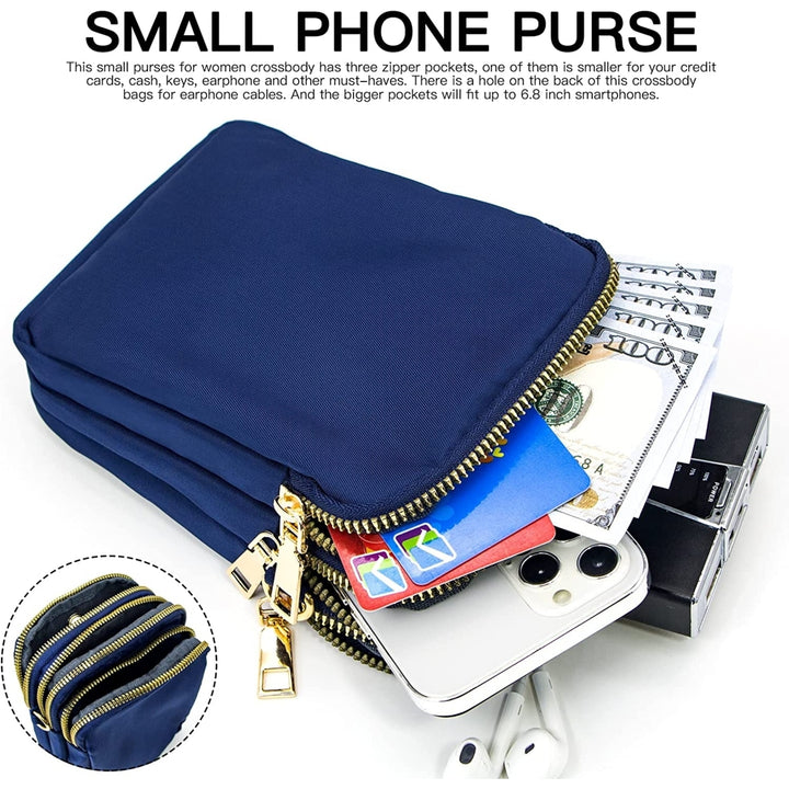 Small Crossbody Bags Purses for Women Mini Crossbody Cell Phone Purse Wallet for Women and Men Shoulder Bag Image 7