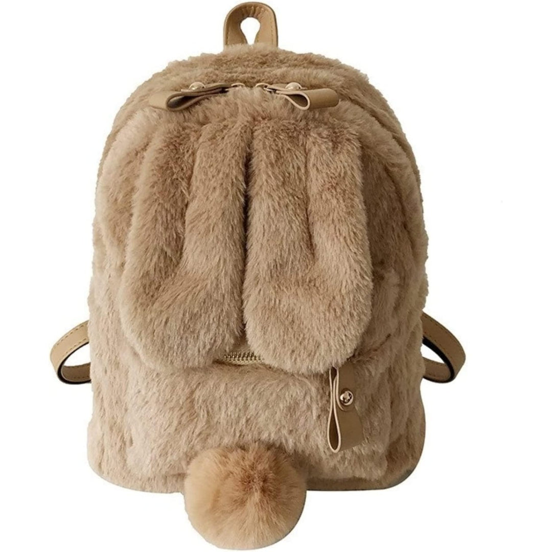 Cute Mini Backpack for School Rabbit Ears Animal Plush backpack Girls Backpack Small backpack Kawaii Bookbag Image 8