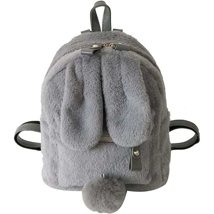 Cute Mini Backpack for School Rabbit Ears Animal Plush backpack Girls Backpack Small backpack Kawaii Bookbag Image 1