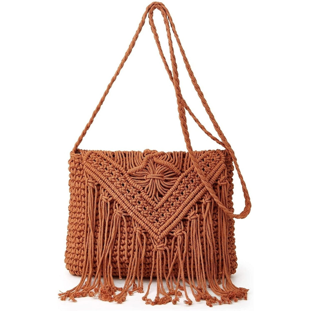 Crossbody Bag for Women Cute Hobo Bag Satchel Bag Summer Bag Knit Bag Beach Bag Purse Tote Handbags for Women 2023 Image 1