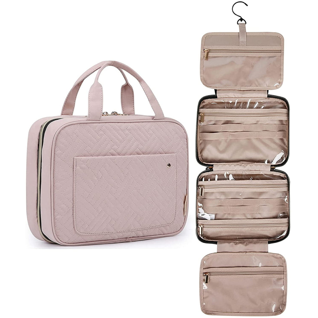 Toiletry Bag Travel Bag with Hanging Hook Water-resistant Makeup Cosmetic Bag Travel Organizer for Accessories Image 2