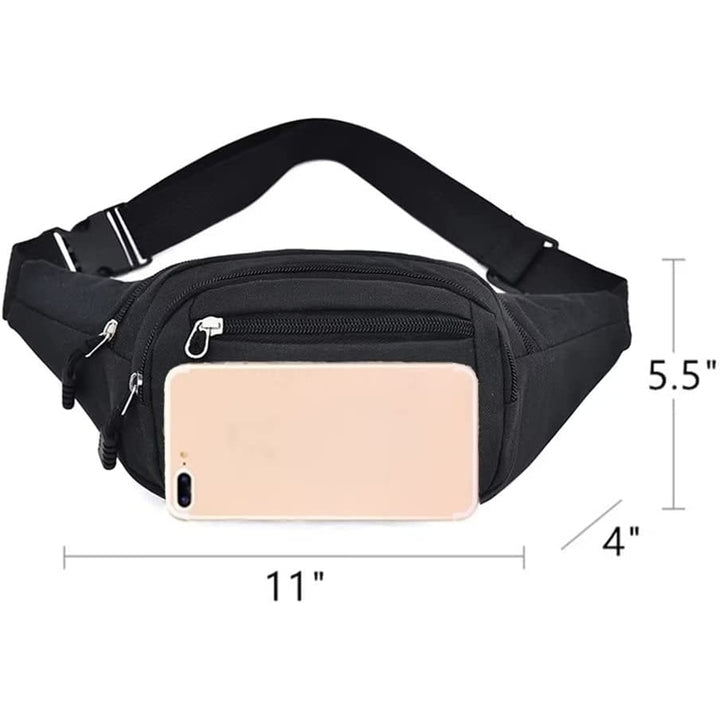 Fanny Pack Waist Pack for Men and Women Waterproof Sports Waist Bag with Adjustable Strap for Travel Hiking Running Image 3