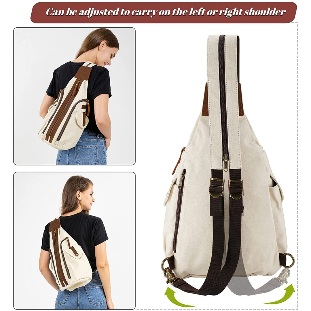 Sling Bag Small Crossbody Backpack for Women Men Casual Image 8