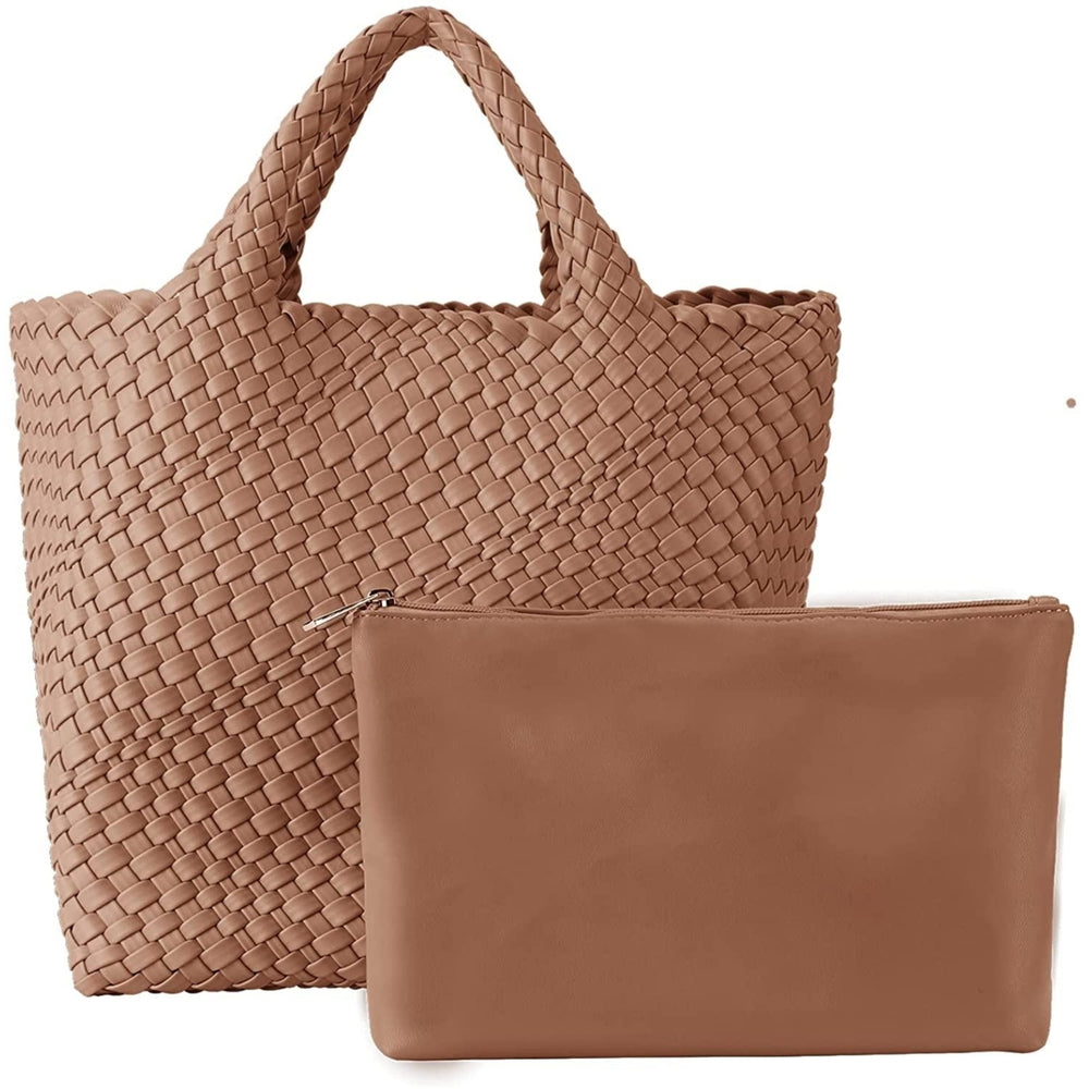 Fashion Woven Tote Bag Large Capacity Image 2